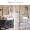 imageMoen Meena Chrome Single Handle Modern Tub and Shower Faucet with Handshower Valve Included 82618Matte Black
