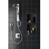 imageMoen N207C0BL Spa Shower including Rainshower Handshower and Magnetic Dock Matte BlackChromeWhite