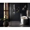 imageMoen N207C0BL Spa Shower including Rainshower Handshower and Magnetic Dock Matte BlackSpot Resist Brushed Nickel