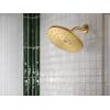 imageMoen S112BG Waterhill 10Inch Single Function Rainshower Showerhead with Immersion Rainshower Technology Brushed Gold