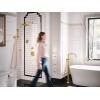 imageMoen S112BG Waterhill 10Inch Single Function Rainshower Showerhead with Immersion Rainshower Technology Brushed Gold