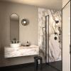 imageMoen T2262EP CIA PosiTemp EcoPerformance Round Rain Shower Head with 1Handle Faucet Trim Kit Valve Required ChromeMatte Black