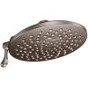 imageMoen Velocity Brushed Nickel TwoFunction Rainshower 8Inch Shower Head with Immersion Technology for a HighPressure Rinse S6320BNBrushed Gold