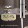 imageMoen Velocity Brushed Nickel TwoFunction Rainshower 8Inch Shower Head with Immersion Technology for a HighPressure Rinse S6320BNBrushed Nickel