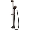 imageMoen 3558EPBN EcoPerformance 5Function Handheld Shower with 30Inch Slide Bar and 69Inch Hose Brushed NickelOil Rubbed Bronze