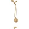 imageMoen Beric Matte Black Single Handle Modern Tub and Shower Faucet with Handshower Valve Included 82775BLBronzed Gold