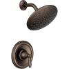 imageMoen Brantford Oil Rubbed Bronze Shower Trim Kit featuring EcoPerformance Wide Rain Shower Head and Traditional Shower Lever Handle PosiTemp Valve Required T2252EPORBOil Rubbed Bronze