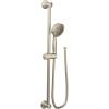 imageMoen Chrome EcoPerformance Detachable Handheld Showerhead with 69InchLong Hose Featuring 24Inch Slide Bar 3668EPBrushed Nickel