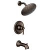 imageMoen T2283EPORB Dartmoor Tub Shower Faucet System with Rainshower Showerhead without Valve Oil Rubbed BronzeOil Rubbed Bronze