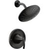 imageMoen T2842EPBL Glyde Shower Only System with EcoPerformance Rainshower Showerhead Without Valve Matte BlackMatte Black