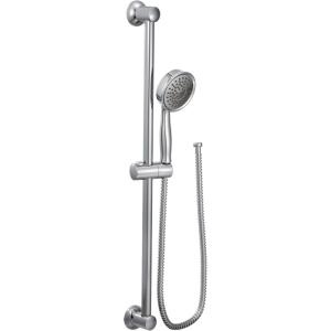 imageMoen Chrome EcoPerformance Detachable Handheld Showerhead with 69InchLong Hose Featuring 24Inch Slide Bar 3668EPChrome
