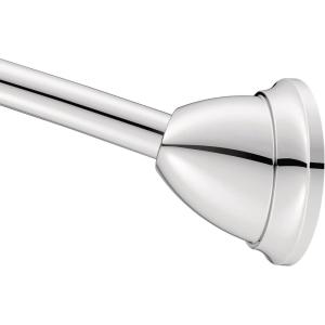 imageMoen MDN2170CH Magnetix 60inch Curved Adjustable Single Shower Curtain Rod ChromeChrome