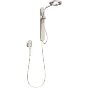 imageMoen N207C0BL Spa Shower including Rainshower Handshower and Magnetic Dock Matte BlackSpot Resist Brushed Nickel