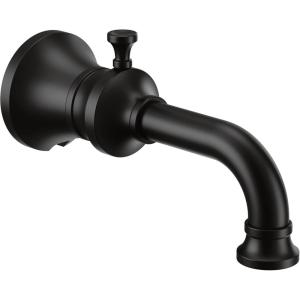 imageMoen S5000 Colinet Traditional Diverter Tub Spout with Slipfit CC Connection ChromeMatte Black