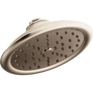 imageMoen S6310ORB ExactTemp 7quot Single Function Rainshower Showerhead with Immersion Technology at 25 GPM Flow Rate Oil Rubbed BronzePolished Nickel