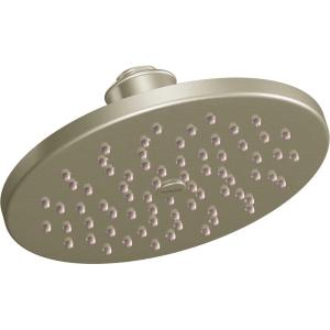 imageMoen S6360EPBN 8quot EcoPerformance SingleFunction Rainshower Showerhead with Immersion Technology Brushed NickelBrushed Nickel