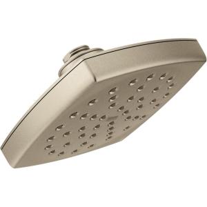 imageMoen S6365BG Voss 6quot SingleFunction Rainshower Showerhead with Immersion Technology Brushed GoldBrushed Nickel