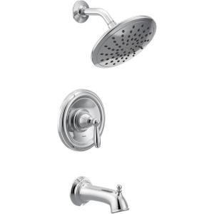 imageMoen T2253EP Brantford PosiTemp Tub and Shower Trim Kit with 8Inch EcoPerformance Rainshower Valve Required Chrome
