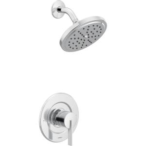 imageMoen T2262EP CIA PosiTemp EcoPerformance Round Rain Shower Head with 1Handle Faucet Trim Kit Valve Required ChromeChrome