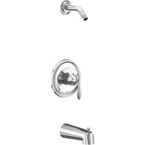 imageMoen UT2133NHBN Eva Collection MCORE 3Series 1Handle Tub and Shower Trim Kit Valve Required Brushed NickelChrome