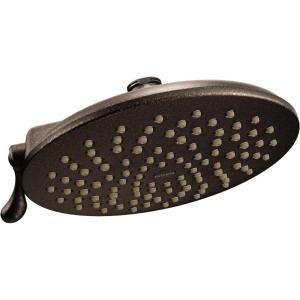 imageMoen Velocity Brushed Nickel TwoFunction Rainshower 8Inch Shower Head with Immersion Technology for a HighPressure Rinse S6320BNOil Rubbed Bronze