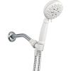 imageMoen Banbury Glacier White 5Spray Handshower HighPressure Handheld Bathroom Shower Head 23046W4 Inch