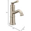 imageMoen Belfield Oil Rubbed Bronze OneHandle Bathroom Sink Faucet with Drain Assembly and Optional Deckplate 6402ORBBrushed Nickel