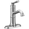 imageMoen Belfield Oil Rubbed Bronze OneHandle Bathroom Sink Faucet with Drain Assembly and Optional Deckplate 6402ORBChrome