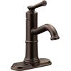 imageMoen Belfield Oil Rubbed Bronze OneHandle Bathroom Sink Faucet with Drain Assembly and Optional Deckplate 6402ORBOil Rubbed Bronze