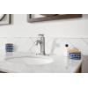 imageMoen Halle Spot Resist Brushed Nickel OneHandle Single Hole Bathroom Sink Faucet with Optional Deckplate 84970SRN1 Handle