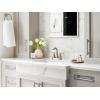 imageMoen Halle Spot Resist Brushed Nickel OneHandle Single Hole Bathroom Sink Faucet with Optional Deckplate 84970SRN2 Handle  Centercet