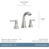 imageMoen Halle Spot Resist Brushed Nickel OneHandle Single Hole Bathroom Sink Faucet with Optional Deckplate 84970SRN2 Handle  Widespread