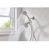 imageMoen Ignite Brushed Nickel FiveFunction 334quot Diameter 5Function Shower Spray Head with Handheld Showerhead 20016SRN