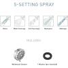 imageMoen Ignite Chrome Fivefunction Shower Head With 25 GPM HighPressure Spray 20090