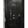 imageMoen Modern Matte Black EcoPerformance Handshower Handheld Shower with 30Inch Slide Bar and 69Inch Metal Hose 3887EPBLChrome