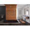 imageMoen Modern Matte Black EcoPerformance Handshower Handheld Shower with 30Inch Slide Bar and 69Inch Metal Hose 3887EPBLChrome