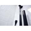 imageMoen Modern Matte Black EcoPerformance Handshower Handheld Shower with 30Inch Slide Bar and 69Inch Metal Hose 3887EPBLMatte Black