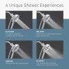 imageMoen N400H0CH Quattro Handheld Four Unique Shower Experiences and Magnetix Dock ChromeChrome