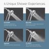 imageMoen N400H0CH Quattro Handheld Four Unique Shower Experiences and Magnetix Dock ChromeChrome