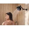 imageMoen N400R0BL Quattro Rainshower Showerhead with Four Unique Shower Experiences Matte Black