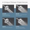 imageMoen N400R0CH Quattro Rainshower Showerhead with Four Unique Shower Experiences Chrome