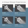 imageMoen N400R0CH Quattro Rainshower Showerhead with Four Unique Shower Experiences Chrome