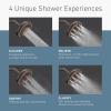 imageMoen N400R0ORB Quattro Rainshower Showerhead with Four Unique Shower Experiences Oil Rubbed Bronze