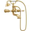 imageMoen Weymouth Brushed Gold TwoHandle Tub Filler with LeverHandles and Handshower S22110BG