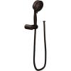 imageMoen 3636EP Four Function EcoPerformance Handheld Shower with Wall Bracket and 69Inch Hose ChromeOil Rubbed Bronze