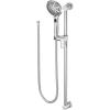 imageMoen 3671EPBN 5Function Massaging Handshower with Toggle Pause Includes 30Inch Slide Bar and 69Inch Hose Brushed NickelChrome