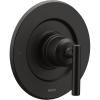 imageMoen Gibson Matte Black PosiTemp PressureBalancing Modern Valve Handle Only Trim Valve Required T2901BL