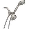 imageMoen Ignite Brushed Nickel FiveFunction 334quot Diameter 5Function Shower Spray Head with Handheld Showerhead 20016SRN