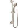 imageMoen Matte Black EcoPerformance 4Spray Pattern Detachable Handheld Showerhead with 69InchLong Hose and 30Inch Slide Bar 3669EPBLBrushed Nickel