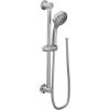 imageMoen Matte Black EcoPerformance 4Spray Pattern Detachable Handheld Showerhead with 69InchLong Hose and 30Inch Slide Bar 3669EPBLChrome